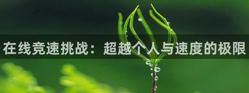 在线竞速挑战：超越个人与速度的极限